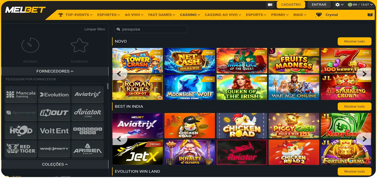 Melbet Homepage