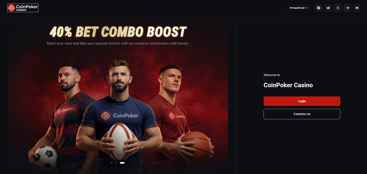 CoinPoker homepage