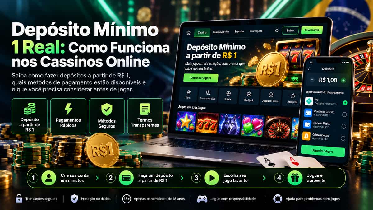 depósito mínimo 1 real article image