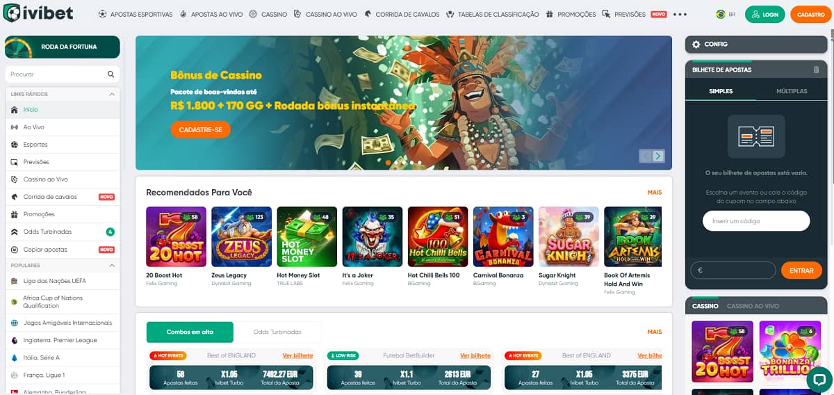 Ivibet homepage